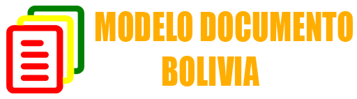 Modelo Documento Bolivia